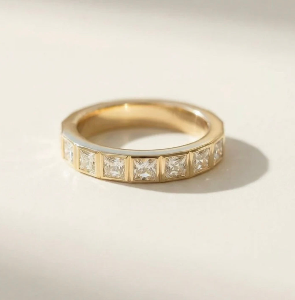 Goldie Paris Yellow Gold and Diamond Passy Ring