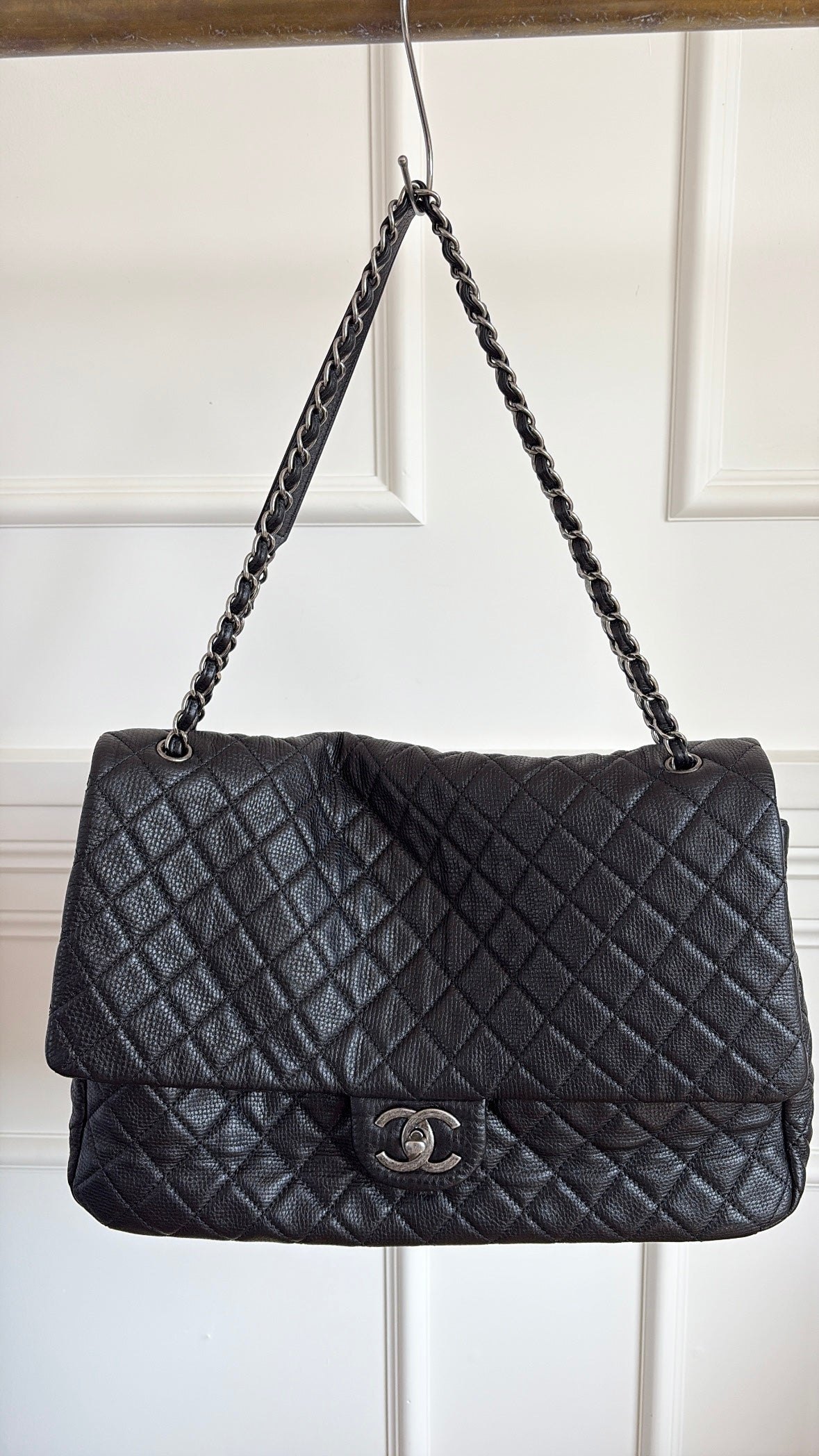 Chanel Black Leather XXL Maxi Flap Bag