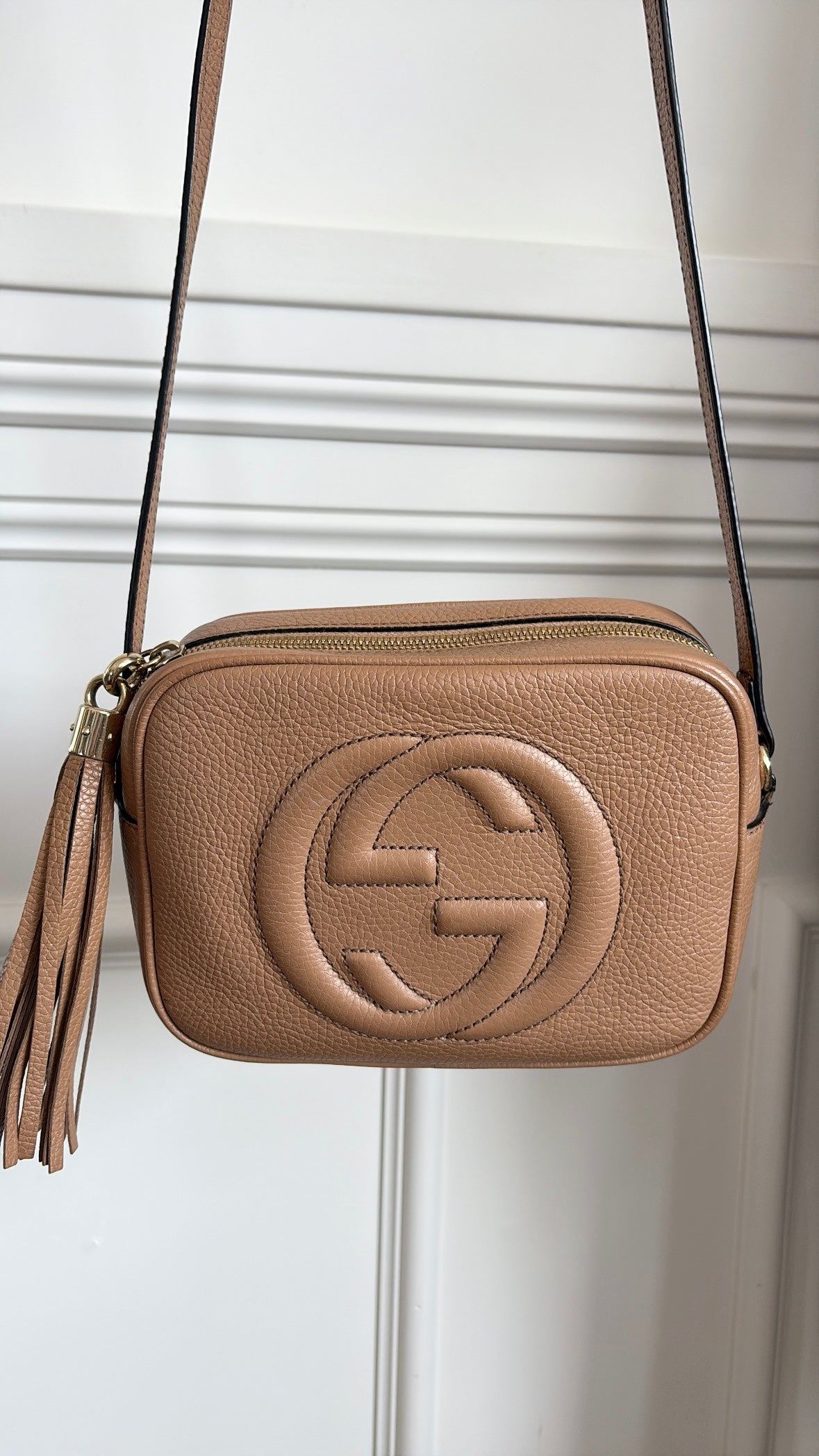 Gucci Beige Leather Soho Disco Bag