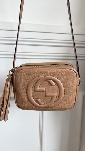 Gucci Beige Leather Soho Disco Bag