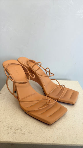 GIA/RHW Tangerine Strappy Half Wedge Heel Sandal, 38