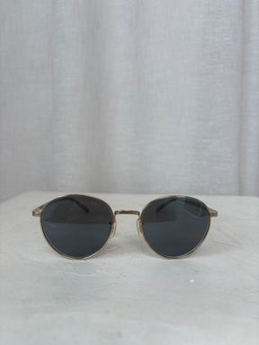 Oliver Peoples Gold Frame Round Sunglasses