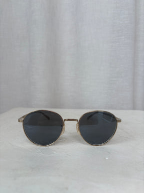 Oliver Peoples Gold Frame Round Sunglasses
