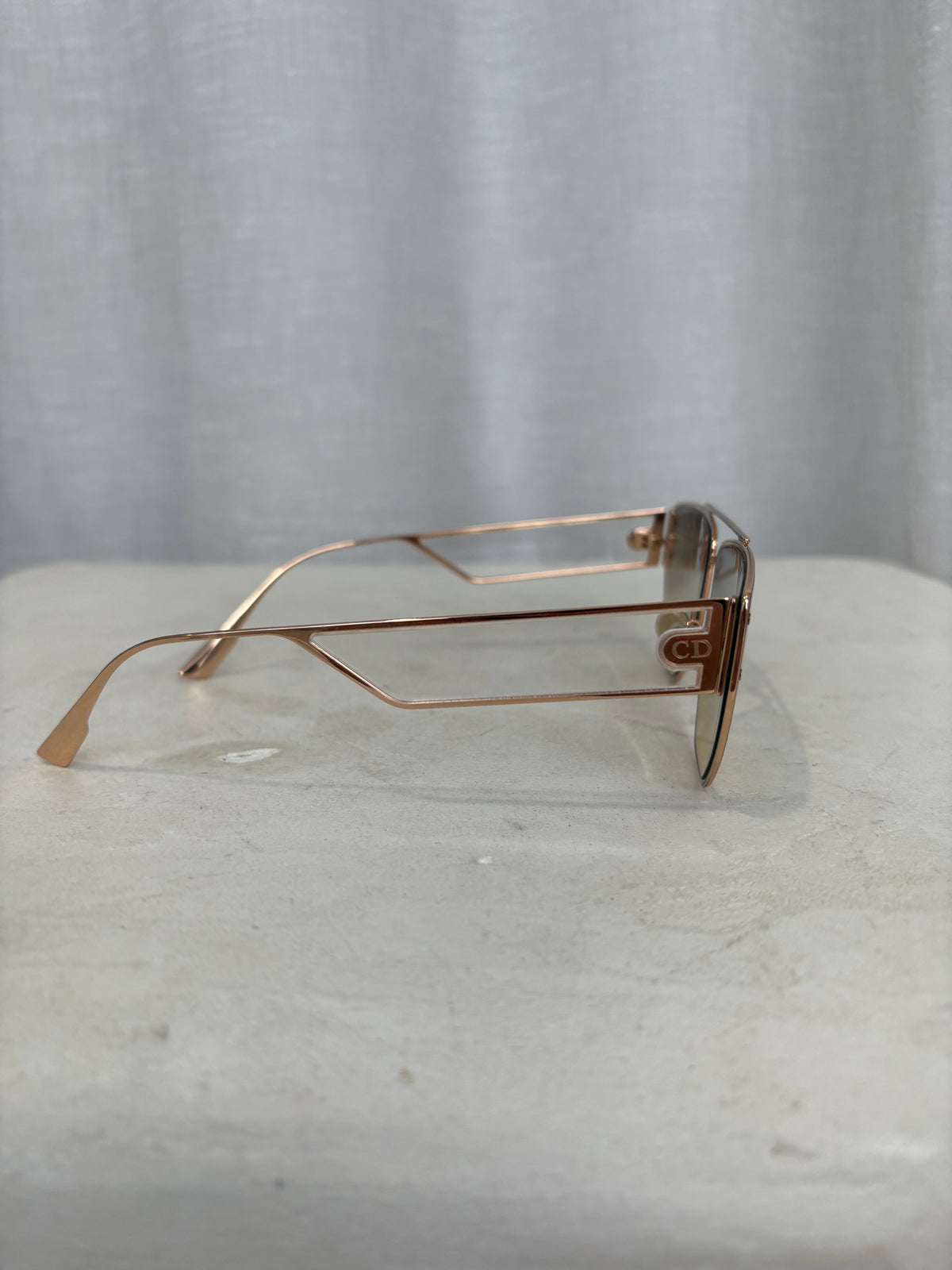 Dior Clan 2 Gold Tone Frame Sunglasses