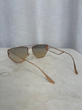 Dior Clan 2 Gold Tone Frame Sunglasses