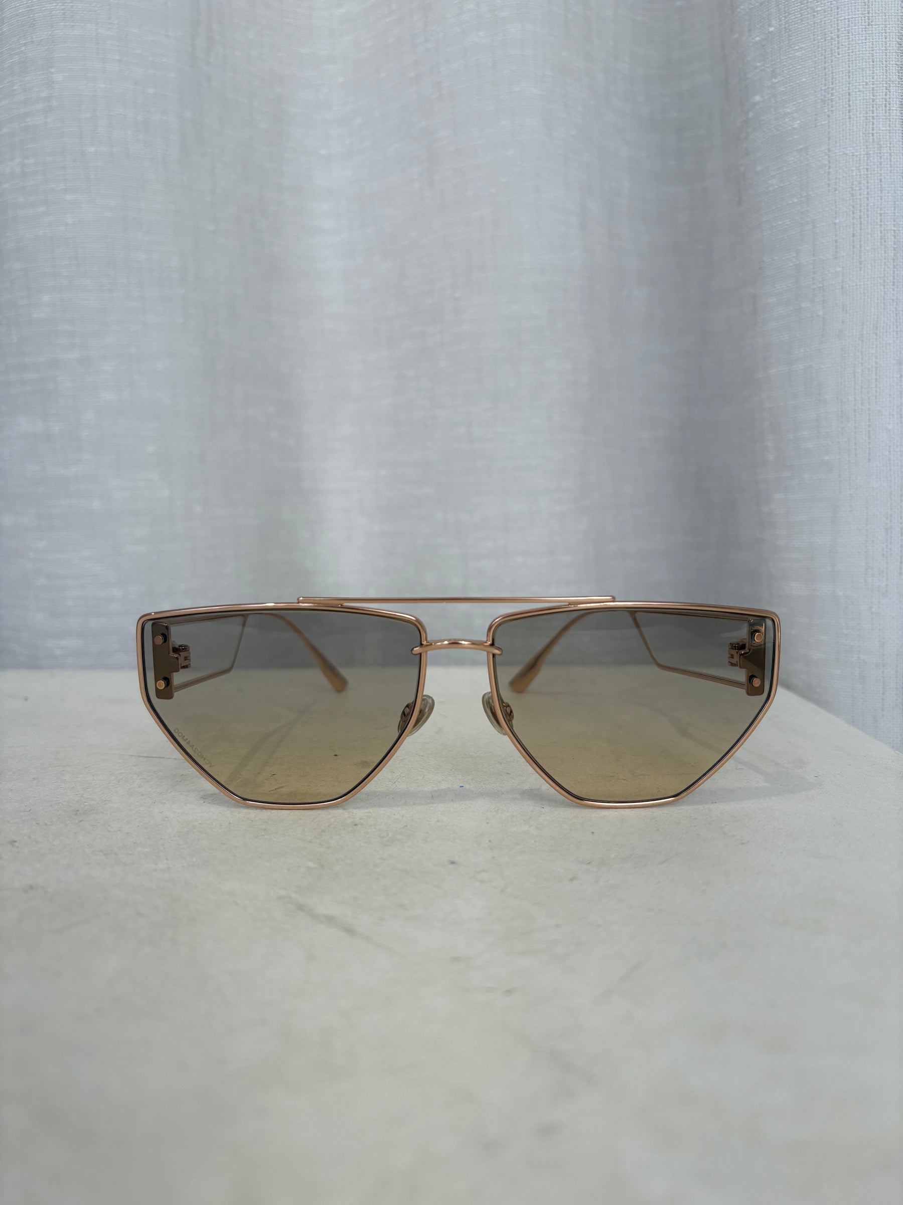 Dior Clan 2 Gold Tone Frame Sunglasses