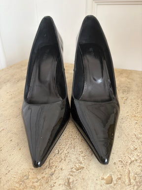 By Far Black Patent Leather Pumps, 38