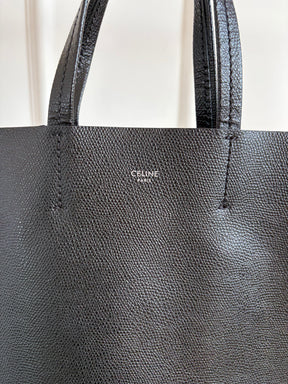 Celine Black Grained Leather Mini Tote Bag