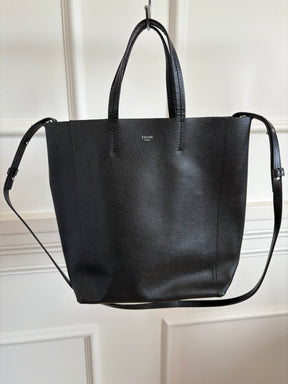 Celine Black Grained Leather Mini Tote Bag
