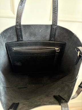 Celine Black Grained Leather Mini Tote Bag