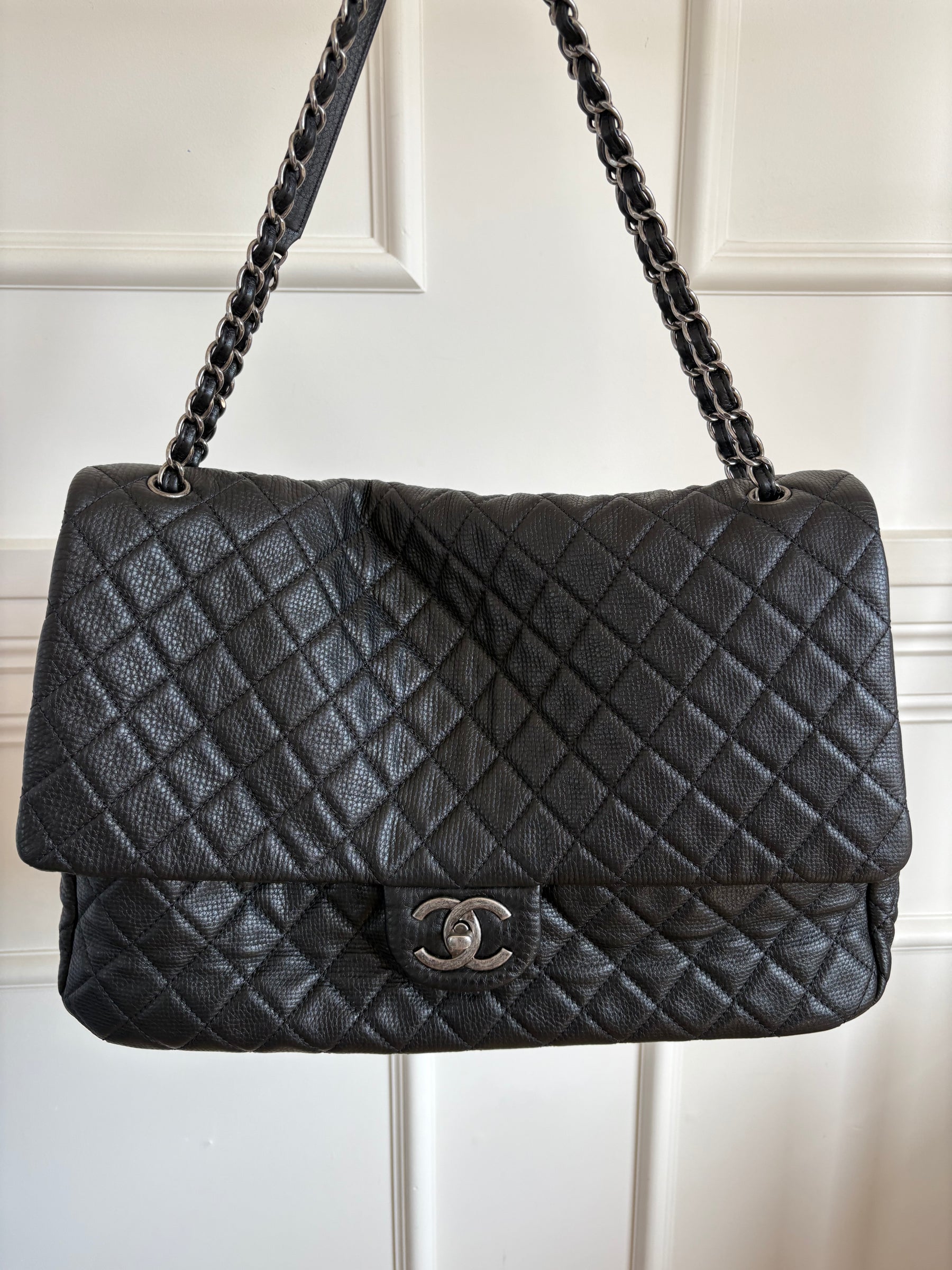 Chanel Black Leather XXL Maxi Flap Bag