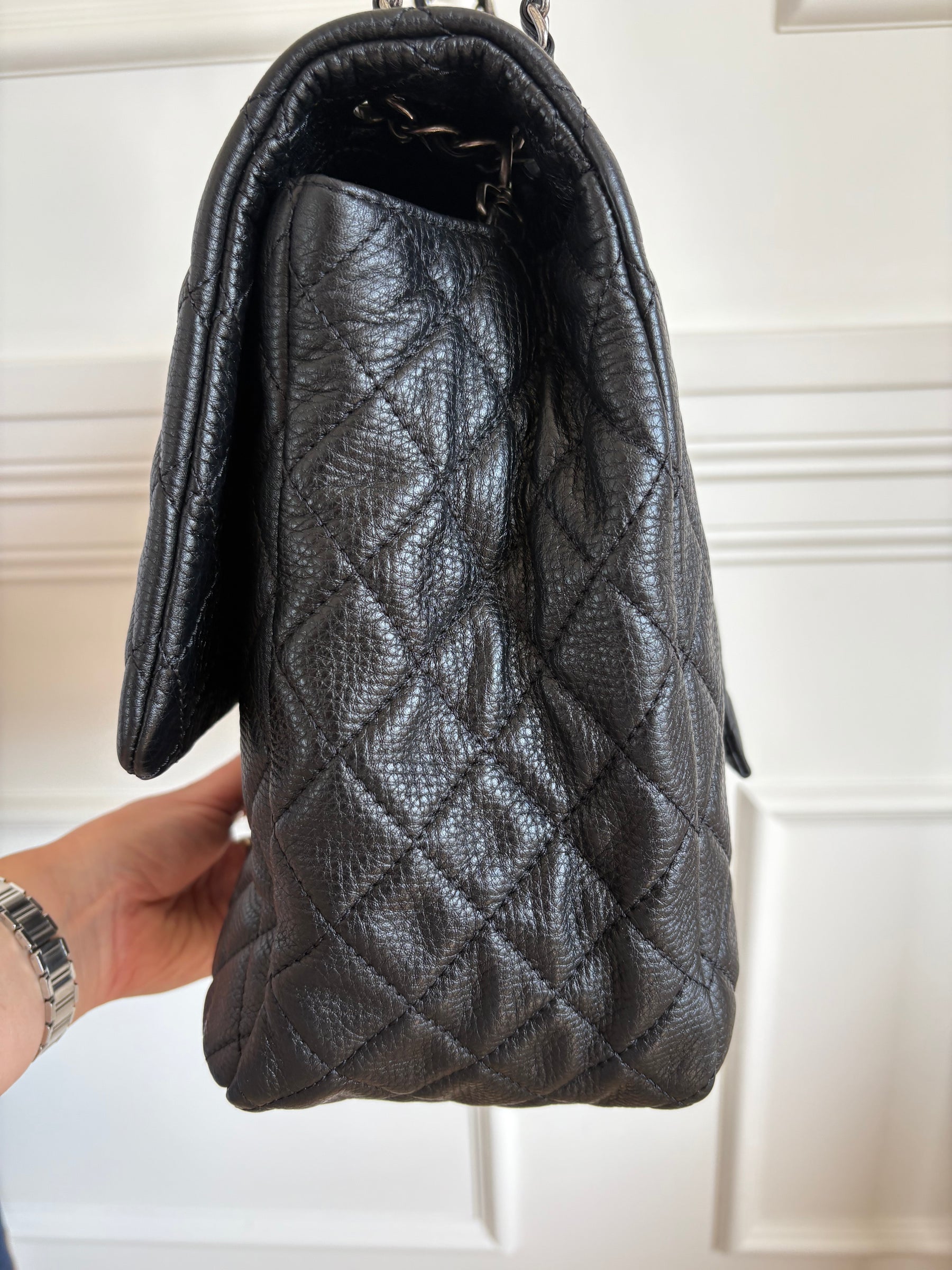 Chanel Black Leather XXL Maxi Flap Bag