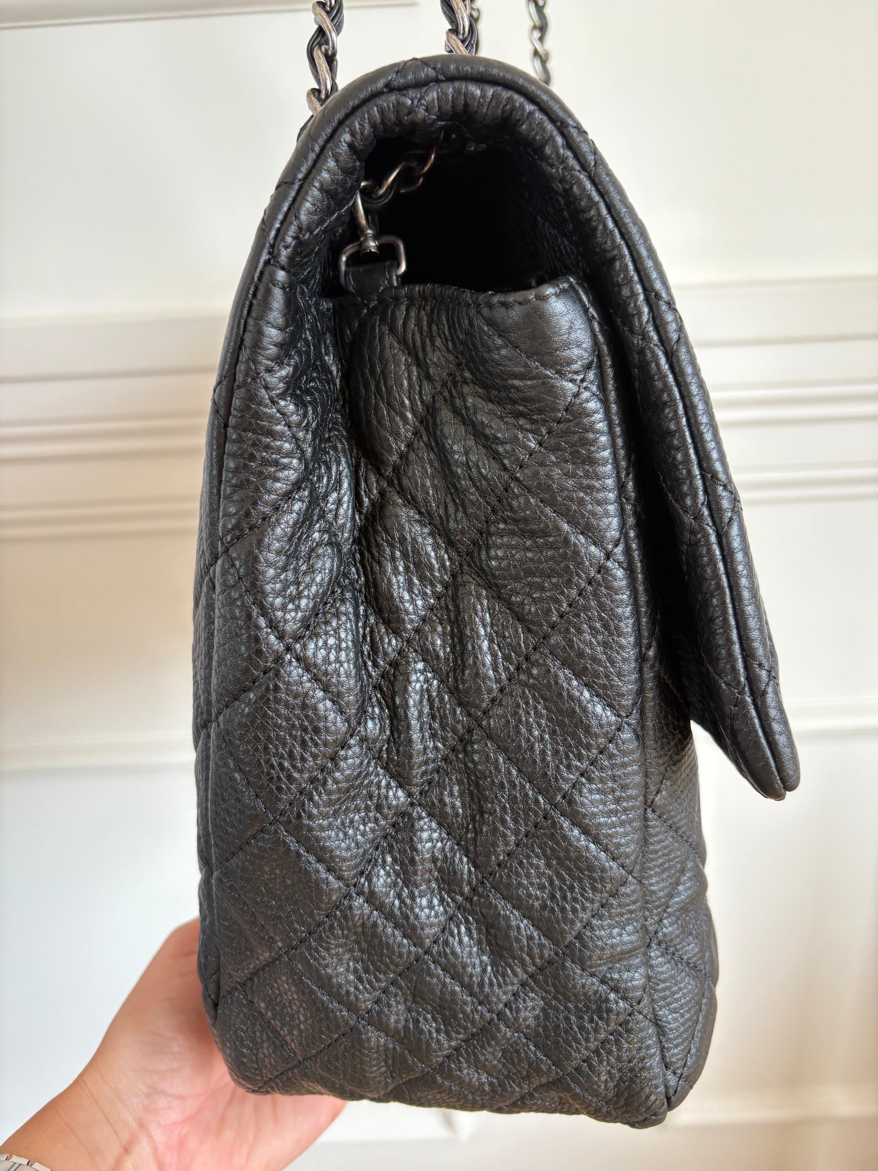 Chanel Black Leather XXL Maxi Flap Bag