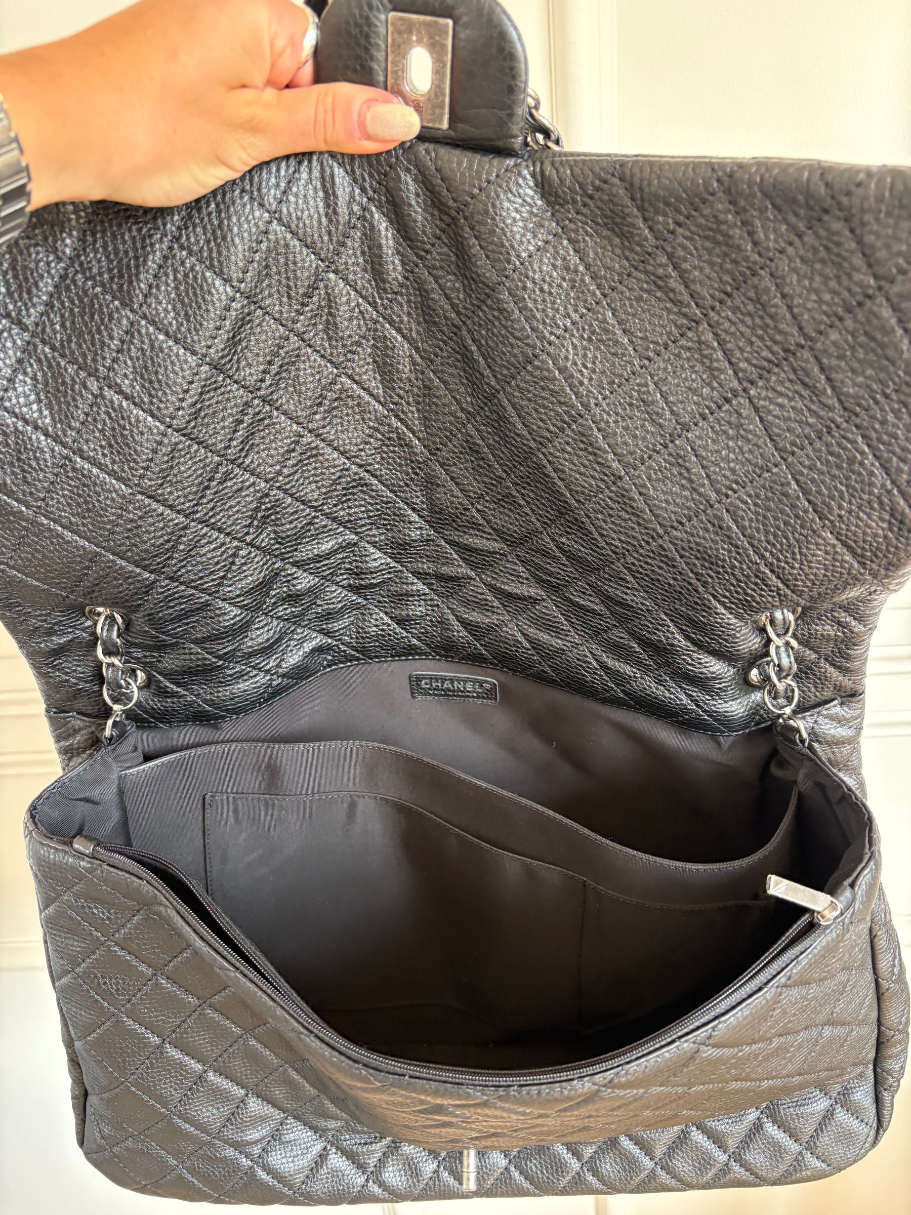 Chanel Black Leather XXL Maxi Flap Bag