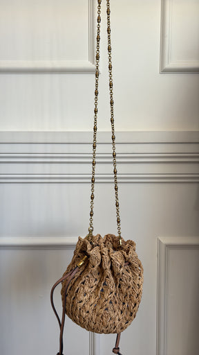 Zimmermann Raffia Chain Bucket Bag