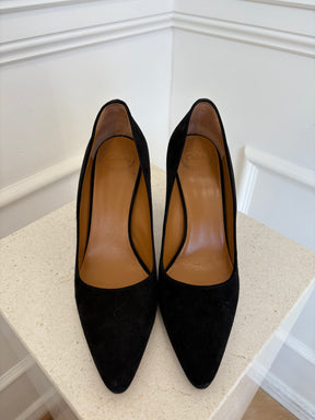 Chloé Black Suede 'Oli' Pumps, 39