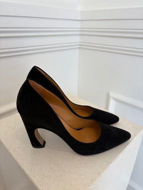 Chloé Black Suede 'Oli' Pumps, 39