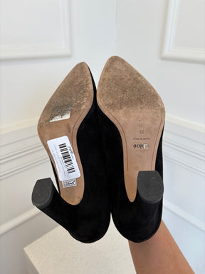 Chloé Black Suede 'Oli' Pumps, 39