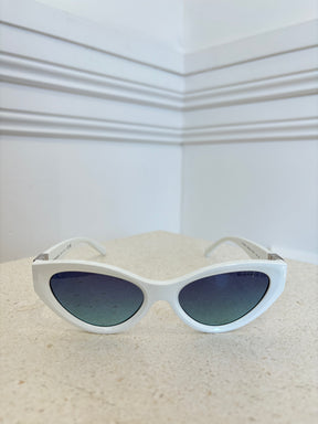 Tiffany & Co. White Cat Eye T Sunglasses