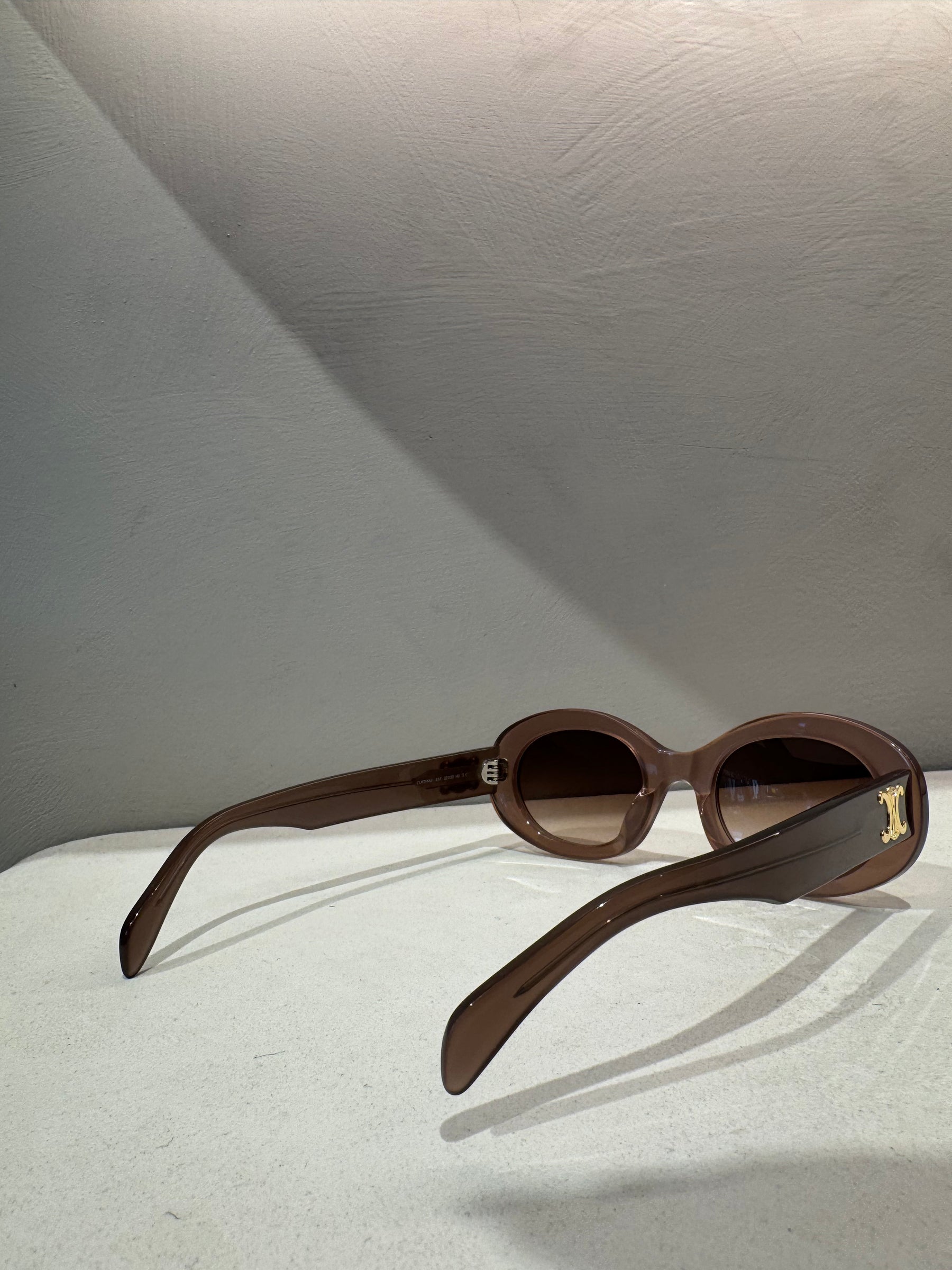 Céline Miky Hazelnut Acetate Triomphe 01 Sunglasses