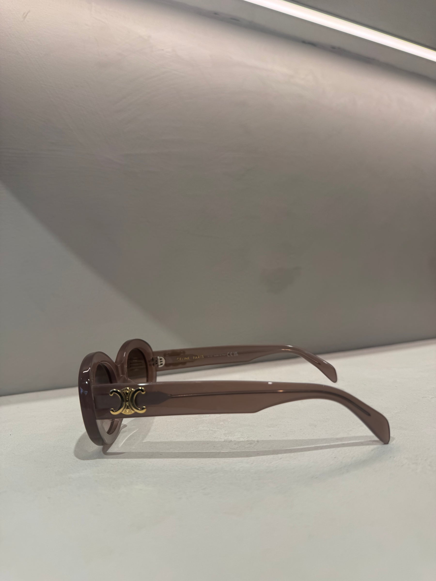 Céline Miky Hazelnut Acetate Triomphe 01 Sunglasses