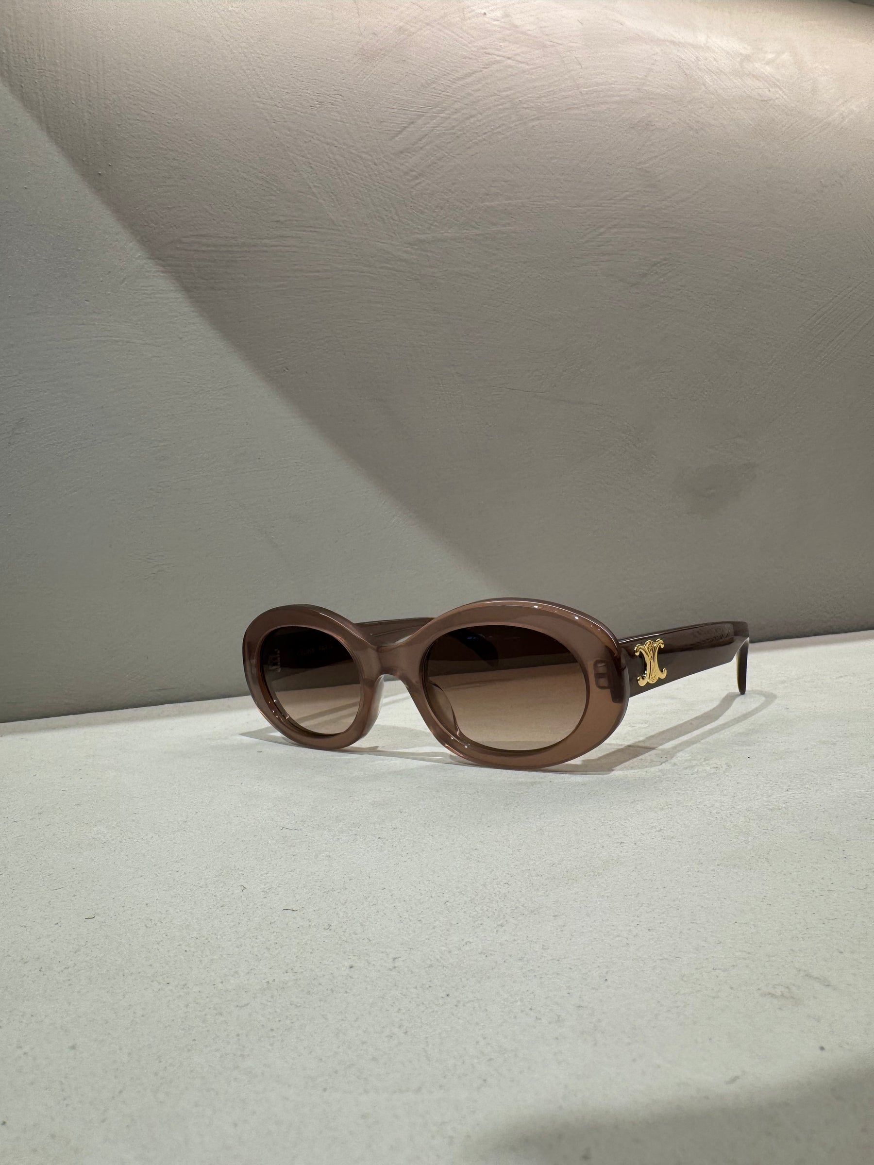Céline Miky Hazelnut Acetate Triomphe 01 Sunglasses