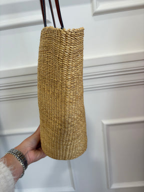 Loewe Natural Raffia Large Shell Tote