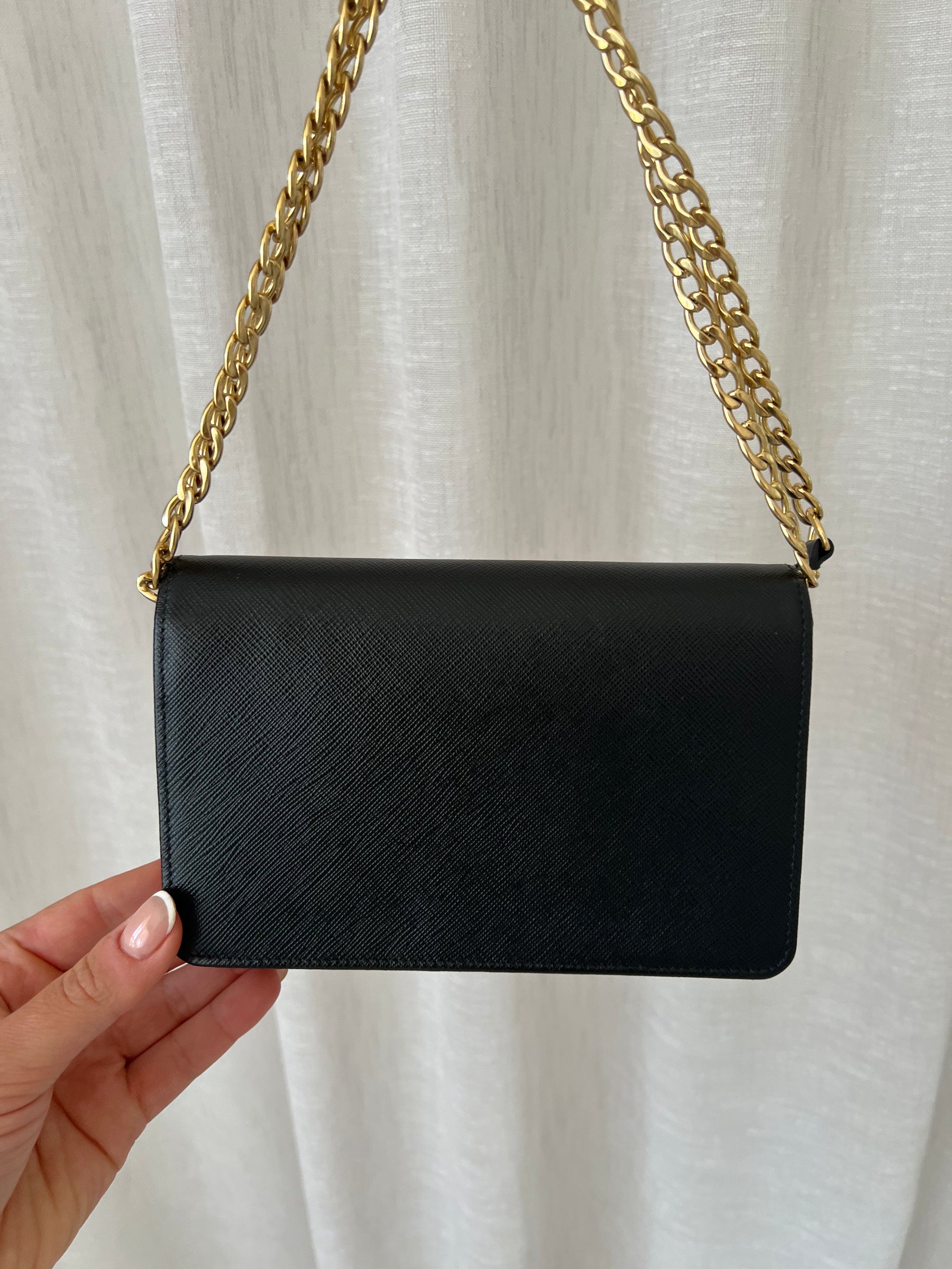 Prada Mini Saffiano WOC Leather Bag