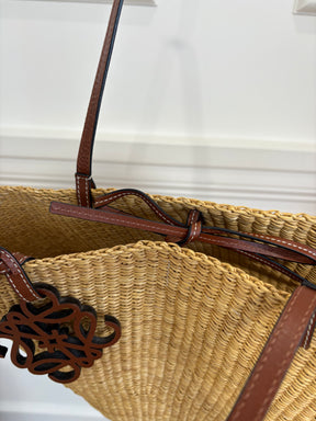 Loewe Natural Raffia Large Shell Tote