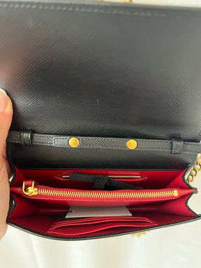 Prada Mini Saffiano WOC Leather Bag