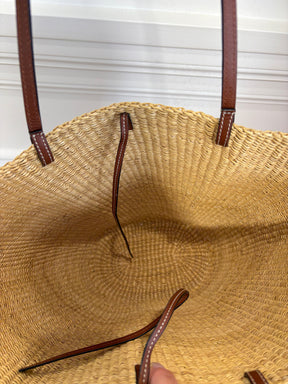 Loewe Natural Raffia Large Shell Tote