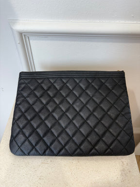 Chanel Boy Leather  Clutch
