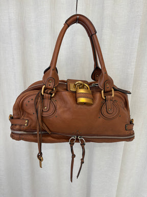 Chloé Tan Leather Paddington Shoulder Bag