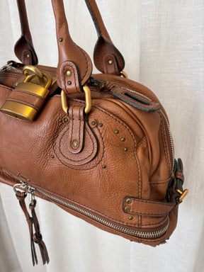 Chloé Tan Leather Paddington Shoulder Bag