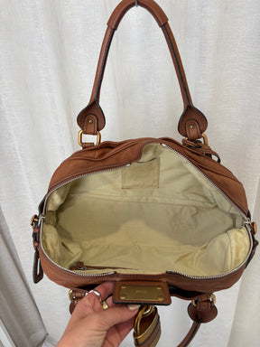 Chloé Tan Leather Paddington Shoulder Bag