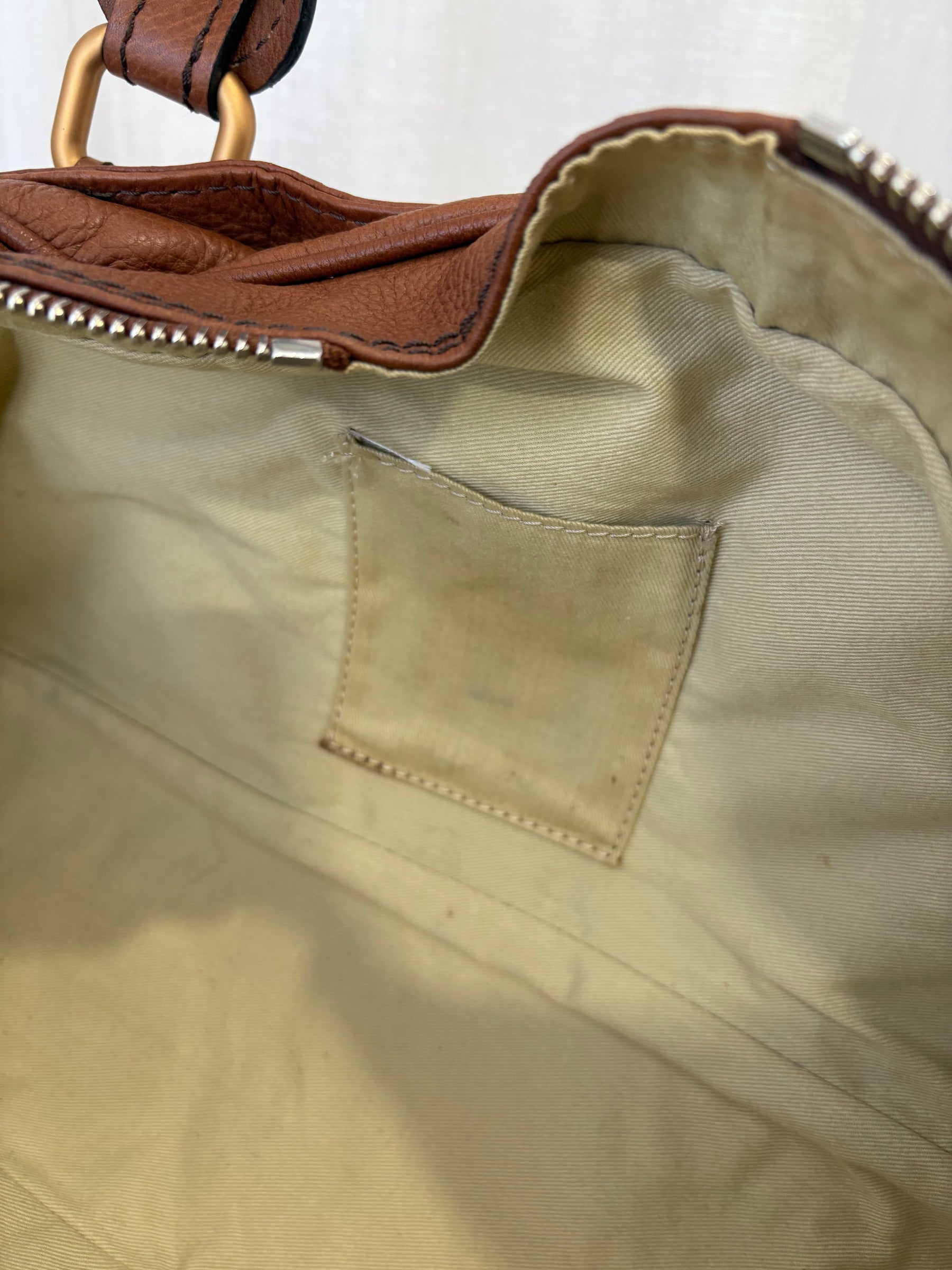 Chloé Tan Leather Paddington Shoulder Bag