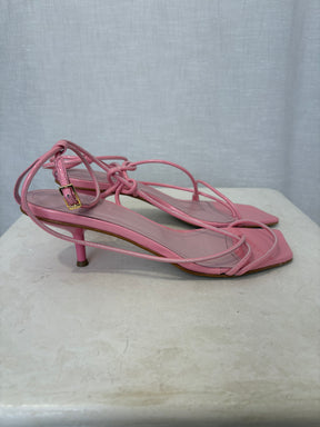 DOF Studios Caterina Pink Patent Sandals, 40