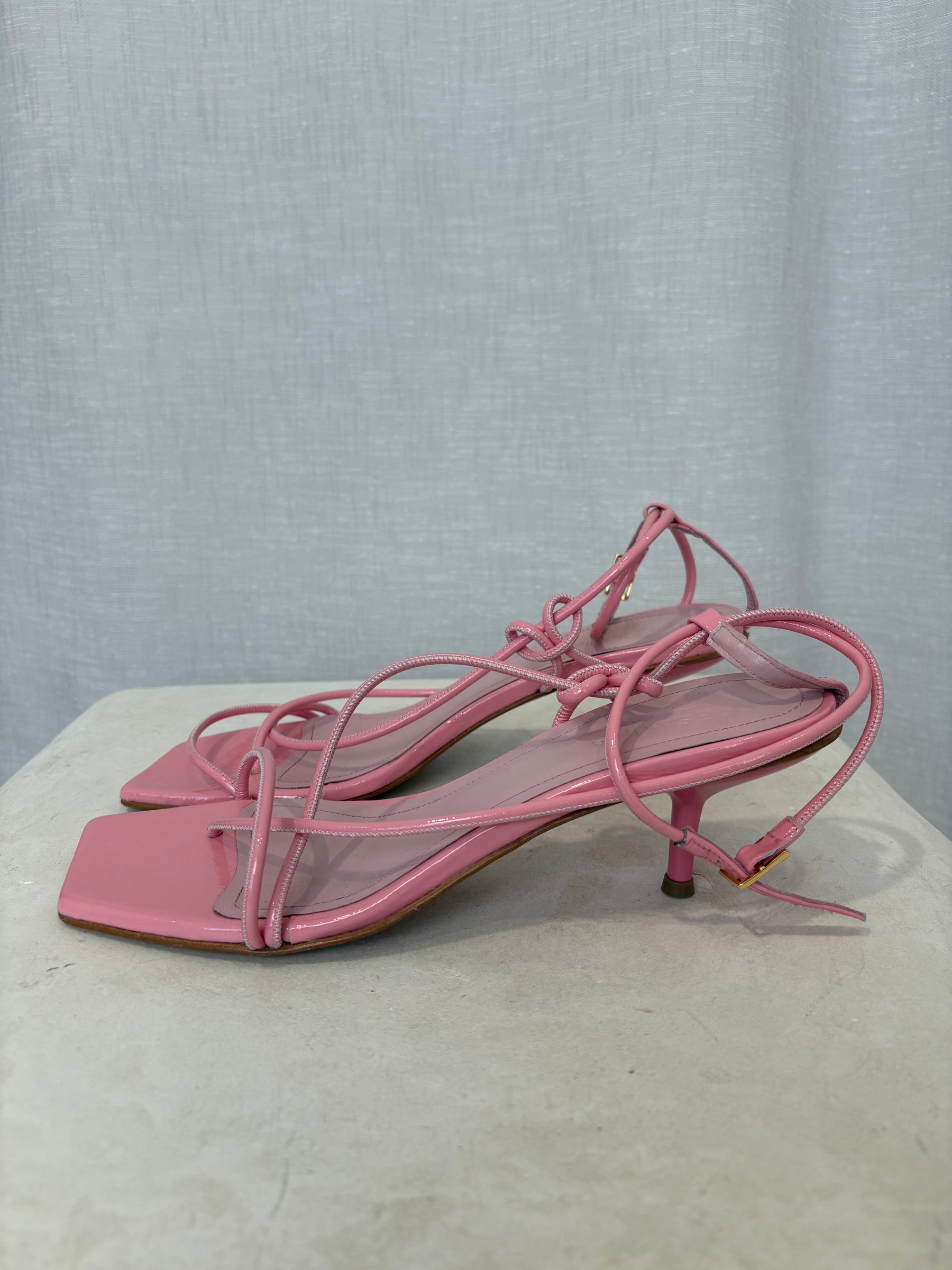 DOF Studios Caterina Pink Patent Sandals, 40