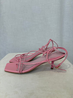 DOF Studios Caterina Pink Patent Sandals, 40