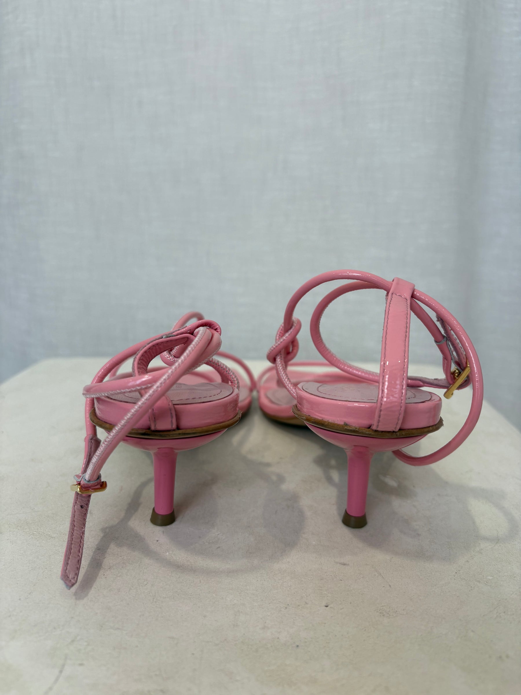 DOF Studios Caterina Pink Patent Sandals, 40