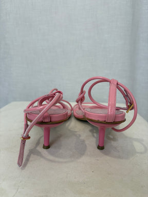 DOF Studios Caterina Pink Patent Sandals, 40