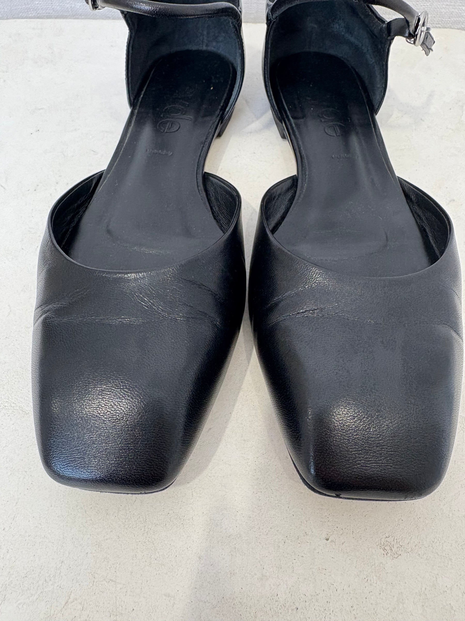 Aeyde Black Mary Jane Leather Shoes, 37