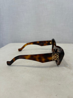 Loewe Tortoiseshell Cat Eye Logo Sunglasses