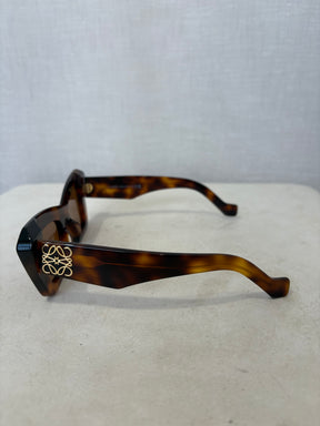 Loewe Tortoiseshell Cat Eye Logo Sunglasses