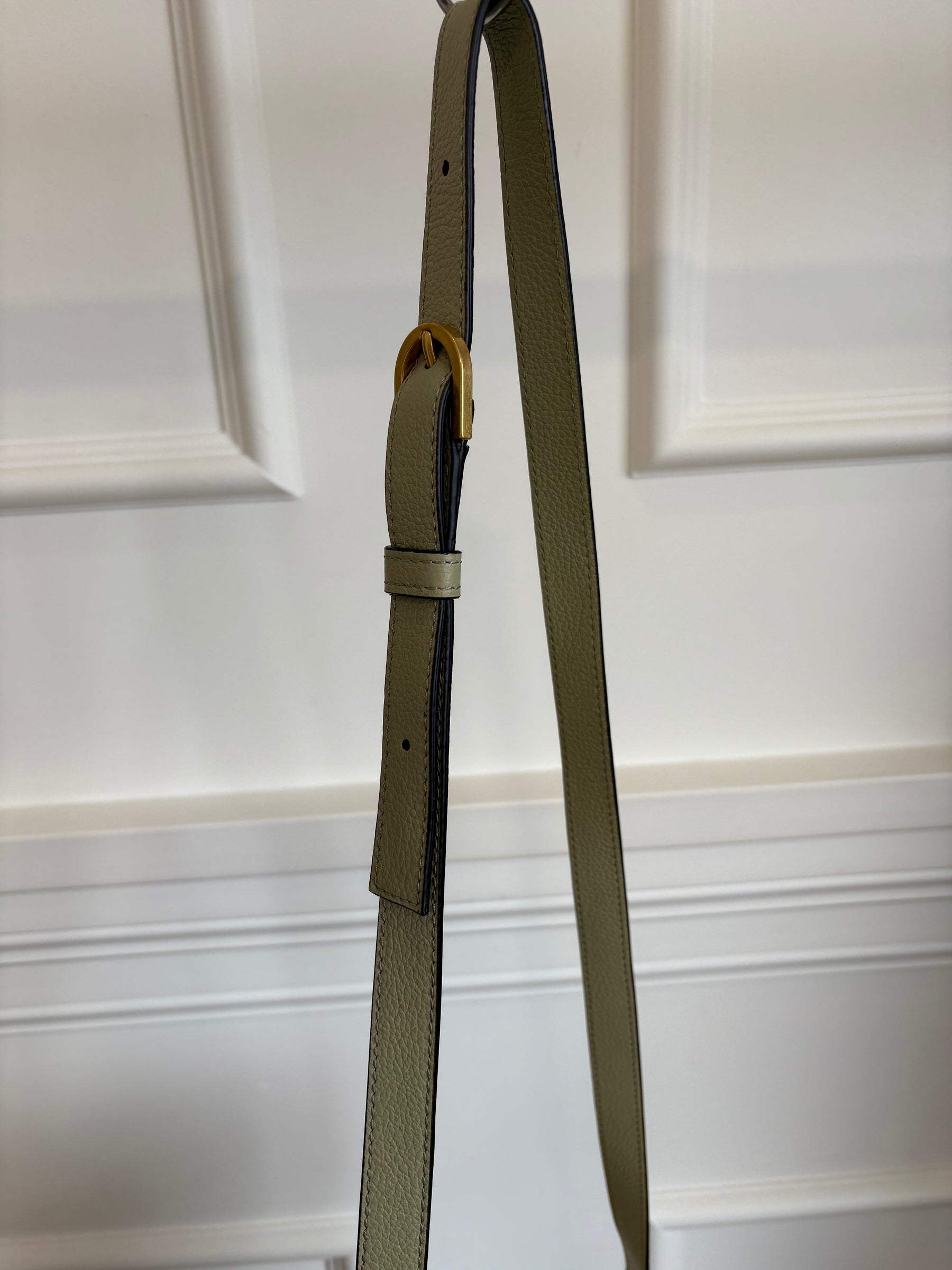 Chloé Raffia and Sage Leather Macie Bag