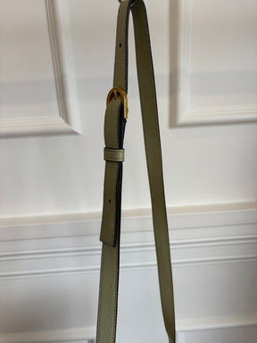 Chloé Raffia and Sage Leather Macie Bag