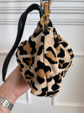 N 21 Leopard Logo Drawstring Pouch Bag