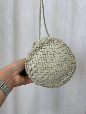 dragon diffusion Stone Woven Leather Bucket Bag