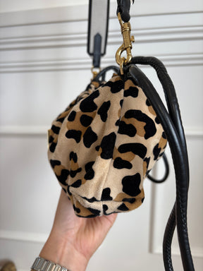 N 21 Leopard Logo Drawstring Pouch Bag