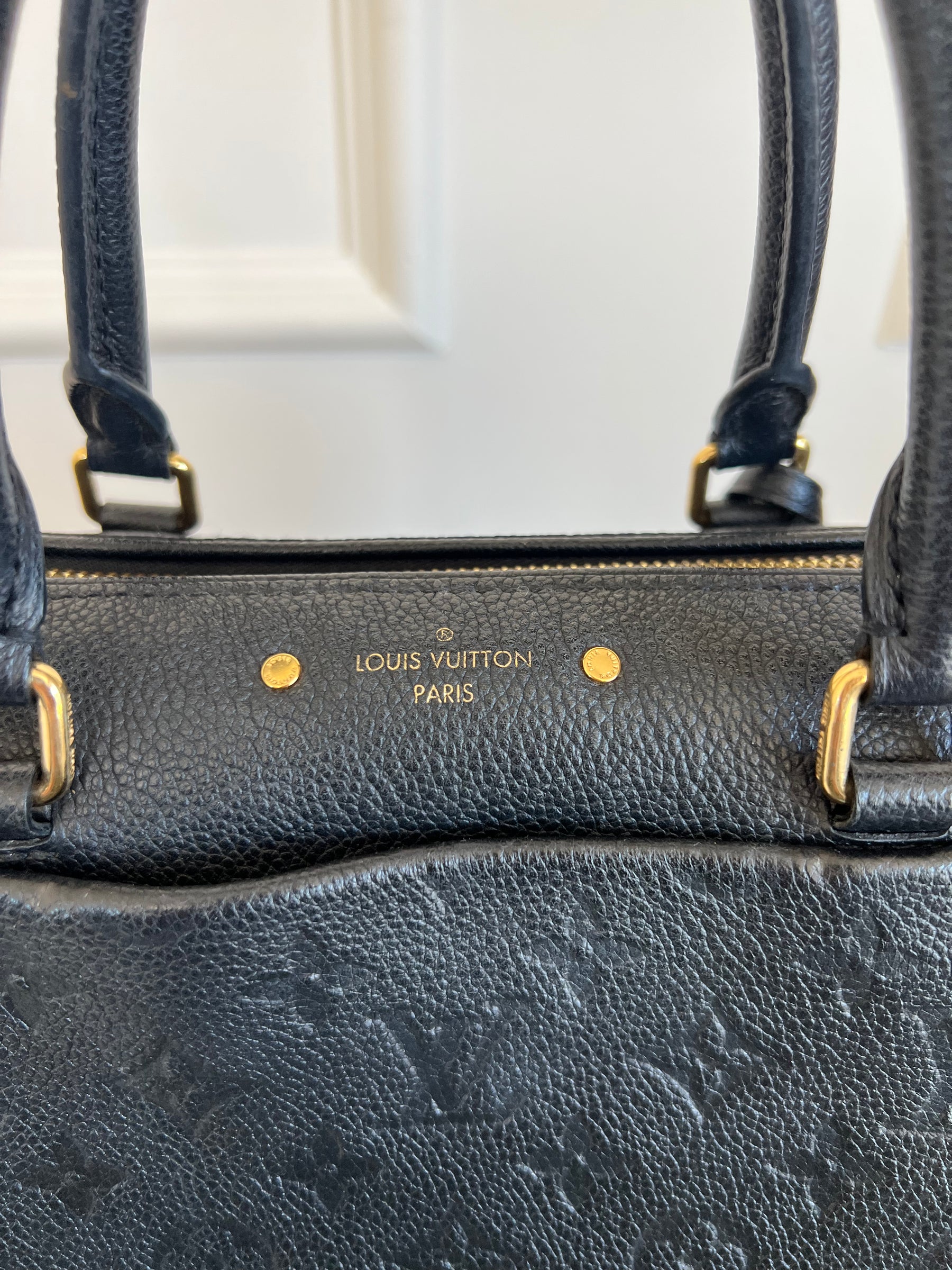 Louis Vuitton Black Empreinte Leather Speedy 25